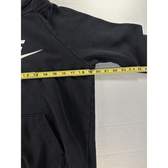 Men's Nike Black Club Fleece Drawstring Pullover Hoodie Size Small S - Picture 8 of 11